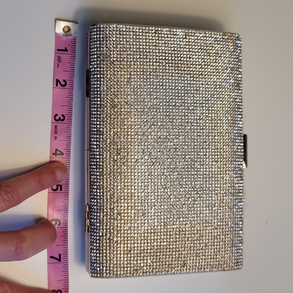 $5 Item! Silver Rhinestone Evening Bag Damaged - Picture 13 of 13